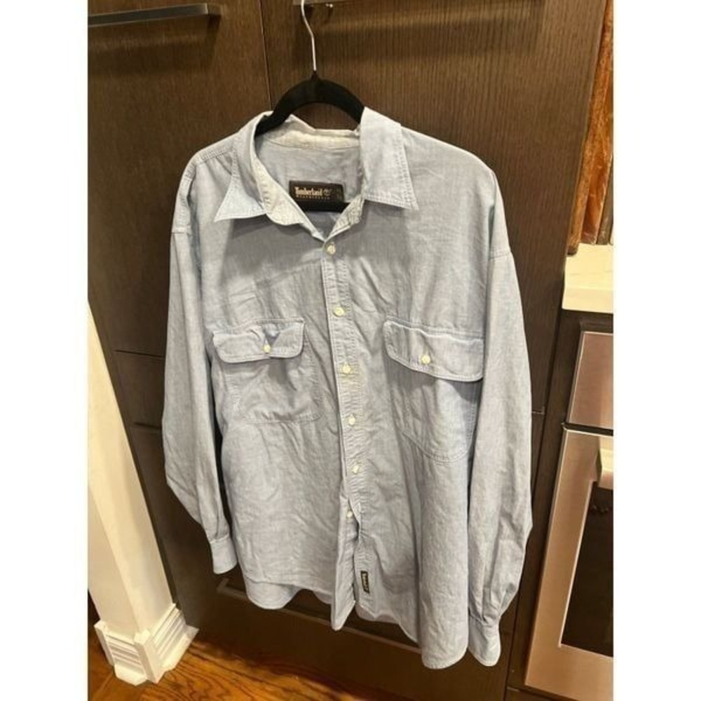 Timberland denim button up men's shirt size XL